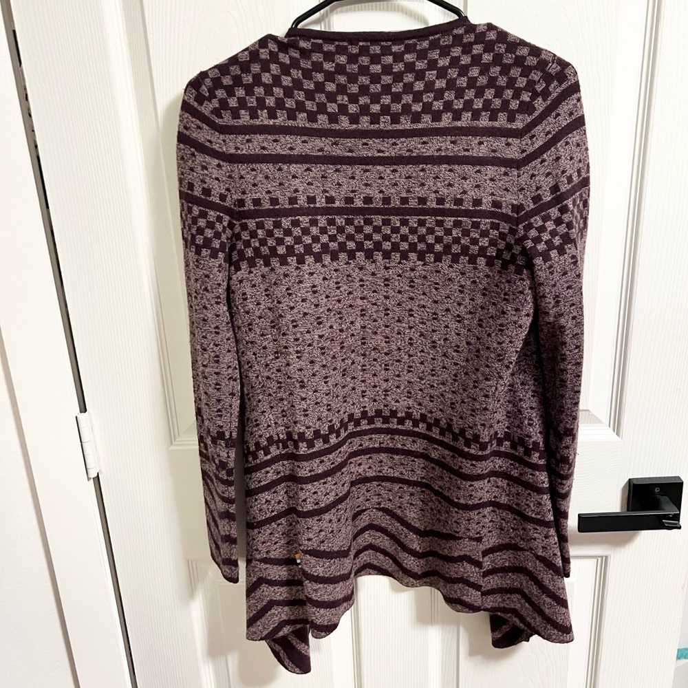 Smartwool Avion Ridge Pattern Wrap Cardigan Size S - Picture 7 of 9
